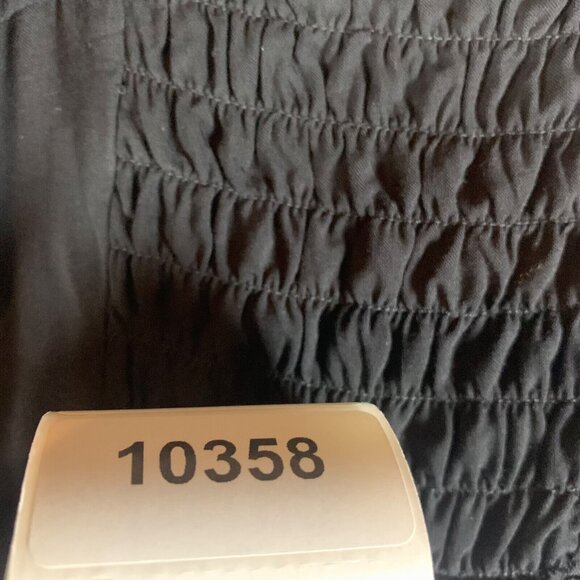 1.State Women's Square Neck Tie Shoulder Black Solid Rayon Maxi Dress Size M NWT - Picture 14 of 14